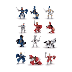 Papo 33022 - Mini PLUS knight (plastic container, 12 pieces) - play figure