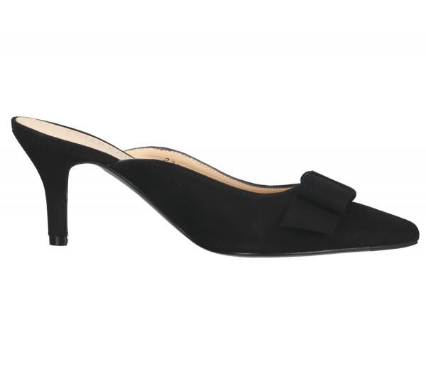 PETER KAISER Damen Pantolette Echtleder-Sandale Abend-Stiletto 60165-240 Schwarz