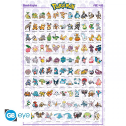 POKEMON - Poster Maxi 91.5x61 - Sinnoh Pokemon French 