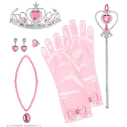PRINCESS SET (tiara, gloves, necklace, earrings, scepter)