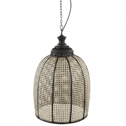 PTMD Hängeleuchte Bayu schwarz/beige 60 cm