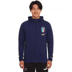 PUMA FIGC Coach Herren Sweat-Jacke Trainings-Jacke Italien Fanwear 767108 13 Dunkelblau