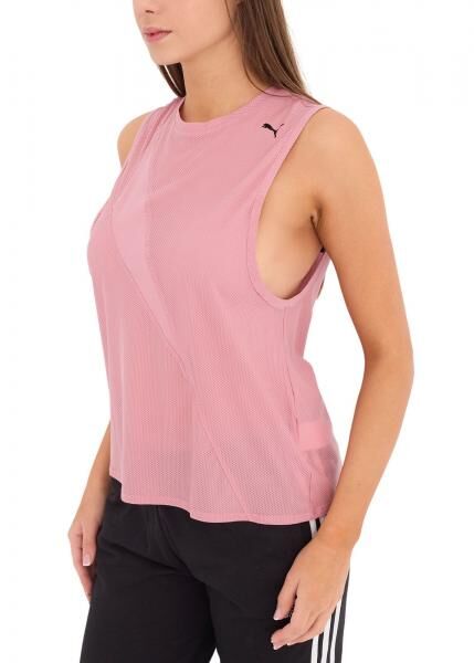 PUMA Train Pearl Mesh Tank Damen Tank-Top Sport-Top mit dryCELL 519558 04 Rosa