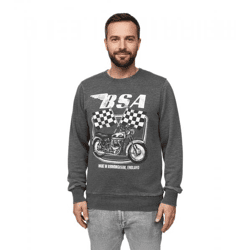 RE:COVERED X BSA Herren Rundhals-Pullover mit ‎‎