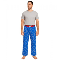 RE:COVERED X NFL Buffalo Bills Loungepants Herren Schlafanzug-Hose mit Team-Logo Baumwolle Pyjama-Hose RCNFL1397 Blau
