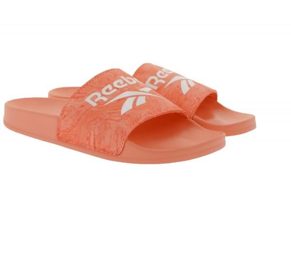 Reebok FULGERE Sommer-Sandalen Badelatschen mit Logo-Aufdruck FX3085 Rosa/Wei&szlig;