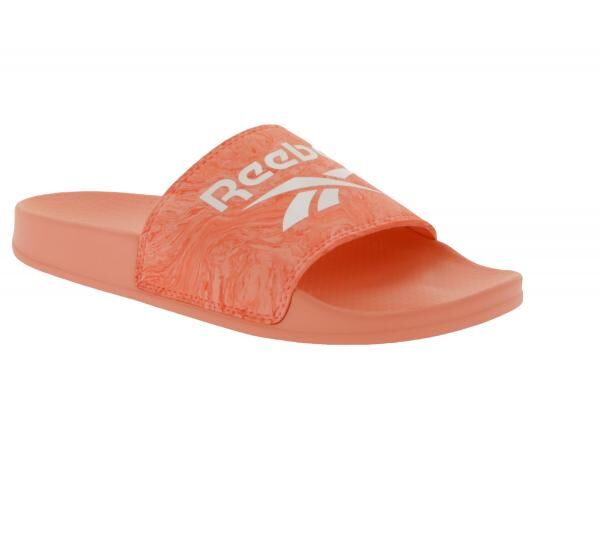 Reebok FULGERE Sommer-Sandalen Badelatschen mit Logo-Aufdruck FX3085 Rosa/Wei&szlig;