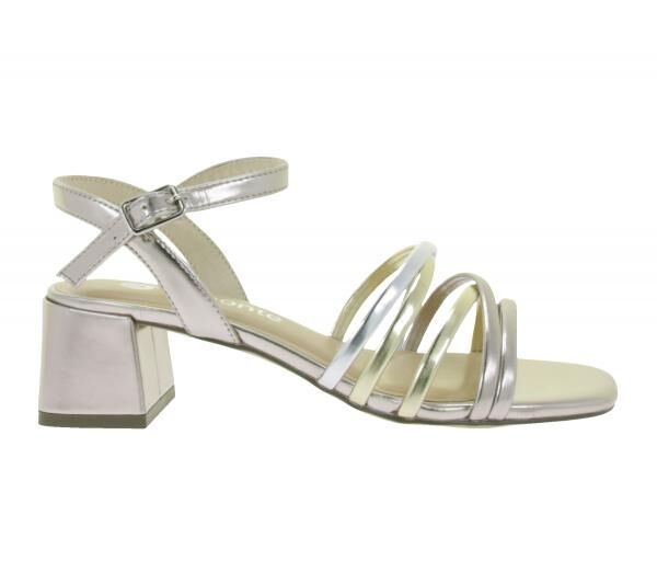 remonte Damen Riemchensandalen Sandalette mit d&auml;mpfender Sohle Sommer-Schuhe D1L52-90 Silber
