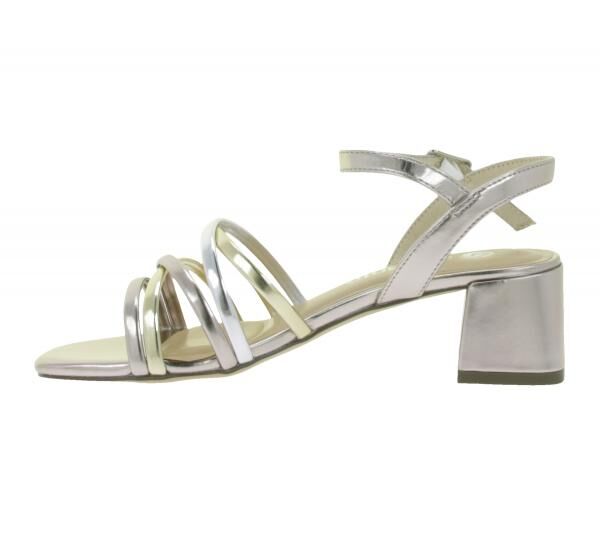 remonte Damen Riemchensandalen Sandalette mit d&auml;mpfender Sohle Sommer-Schuhe D1L52-90 Silber