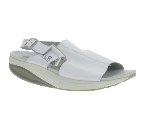 Rutschhemmende hsm Damen Arbeits-Pantoletten Echtleder-Schuhe SRA-Schutzklasse Sandalen Berufsschuhe Factory Second B-Ware Arzt-Schuhe Wei&szlig;