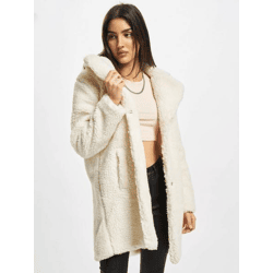 schlichte URBAN CLASSICS Damen Jacke Kordelzug 350 g/m² Ecru-Weiß