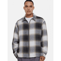 schlichte Urban Classics Herren Jacke Reißverschluss 410 g/m² Weiß/Schwarz