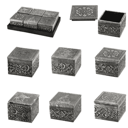 Shiva jewelry box, silver, approx. 5x5cm