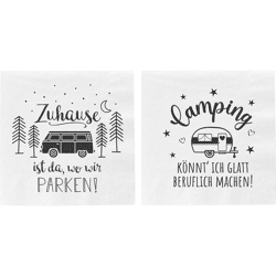 Servietten Camping, 20er Pack, 2/s