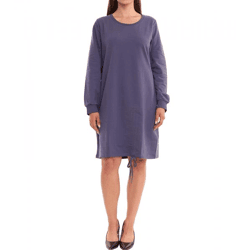 sheego Damen Shirt-Kleid mit individuell einstellbarer Raffung Party-Kleid Große Größen 47141556 Blau