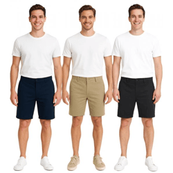 !SOLID Joe Herren Freizeit-Bermuda Chino-Hose Baumwoll-Shorts kurze Hose 21108170 in Dunkelblau, Schwarz oder Beige