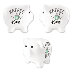 Money Box (Piggy Bank), Coffee Fund, approx. 12 cm