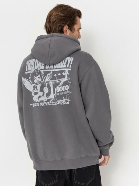 Sportliche Vans Earthbound Loose PO Fleece Mou Herren Hoodie VN000RD7-02726 Dunkel-Grau