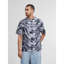 Carlo Colucci Men's Sporty T-Shirt, Cotton, Black
