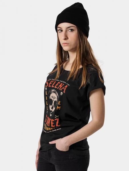 sportliches Merchcode Damen T-Shirt Schwarz