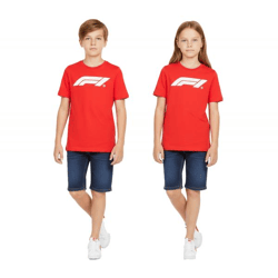 sportliches PUMA x F1 Formel 1 Motorsport Kinder T-Shirt Baumwoll-Shirt F1 Klassiker 160 g/m² 701228309 002 Rot