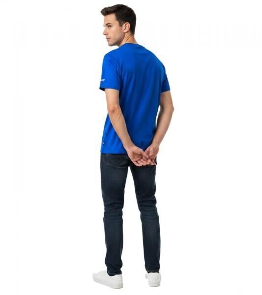 stilsicheres Formula E Herren T-Shirt nachhaltiges Baumwoll-Shirt mit Formula E Logo Sommer-Shirt Motorsport 701223608 002 Blau