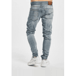 stylische 2Y Premium Herren Jeans Skinny Fit Stretch mit Baumwolle Blau