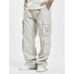 stylische Brandit Herren Jeans Reißverschluss mit Baumwolle Weiß