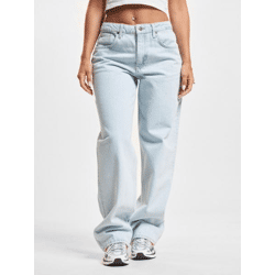 stylische DEF Damen Jeans Skinny Fit mit Baumwolle Blau