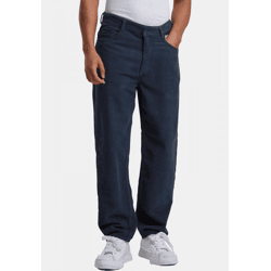 Stylish Homeboy Men's Jeans with Zipper Pockets, 730 g/m², Cotton Blend, Navy