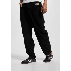Stylish Homeboy Men's Jeans with Zipper Pockets, 730 g/m², Cotton Blend, Black