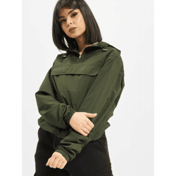 stylische URBAN CLASSICS Damen Jacke 78 g/m² Militär-Grün