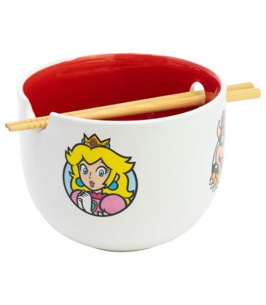 Super Mario - Protagonists Ramen Bowl mit St&auml;bchen - Geschenkbox