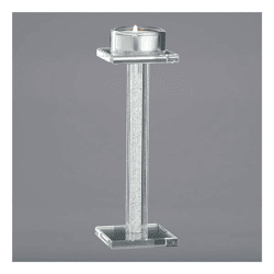 Teelichtleuchter Kristal, M ca 19cm hoch