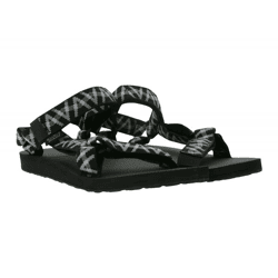 TEVA Original Universal Herren Trekking-Sandale nachhaltige Sommer-Sandale mit EVA-Gummisohle Outdoor-Sandale 1004006 Schwarz/Grau