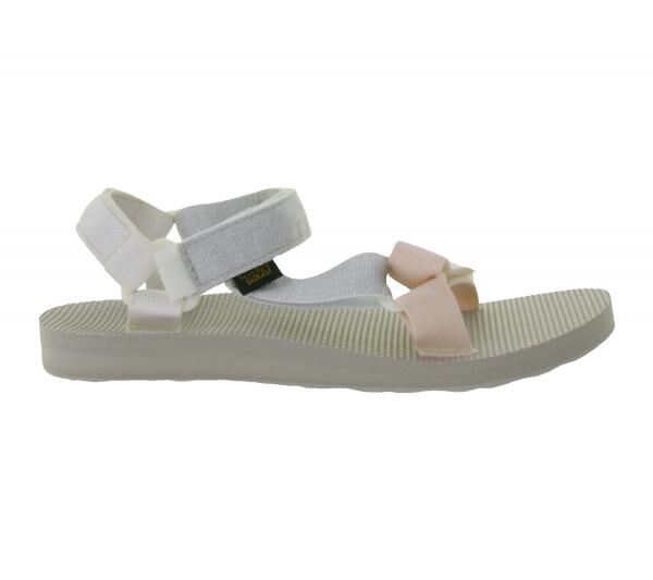 TEVA Original Universe Damen Trekking-Sandale leichte Freizeit-Schuhe glitzernd Outdoor-Sandale 1135370/PMML Silber/Rosa/Grau