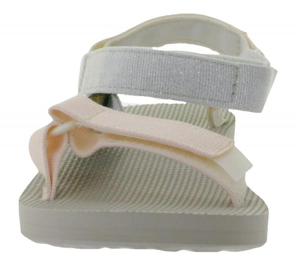 TEVA Original Universe Damen Trekking-Sandale leichte Freizeit-Schuhe glitzernd Outdoor-Sandale 1135370/PMML Silber/Rosa/Grau