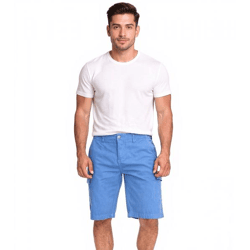 U.S. POLO ASSN. Herren Freizeit-Cargo Shorts leichte Freizeit-Short mit U.S. Polo Stickerei kurze Hose 143 68147 52661 335 Hellblau