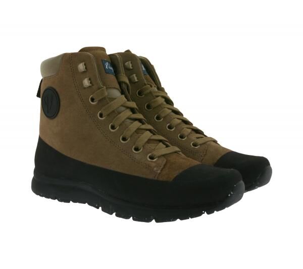 VASQUE Ascender Unisex Wander-Schuhe mit Vibram Sohle nachhaltige Trekking-Schuhe mit Echtleder 07458M-7458 Khaki/Braun