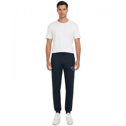 VINSON Herren Jogging-Hose Sweat-Hose mit VINSON-Logo Baumwoll-Hose Sweat Pants Dunkelblau