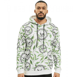 vsct Skull X Leaf Hoodie weiß