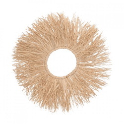 Wanddekoration Raffia Boho Ring 62 cm