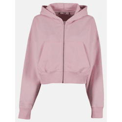 Soft DEF Women's Hoodie with Zipper Pockets, Cotton, Pink