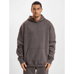 Soft Rocawear Men's Hoodie with Ribbed Cuffs and Hood, Cotton, Dark Gray