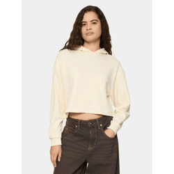 weicher Urban Classics Damen Hoodie Rippbündchen Kapuze 280 g/m² Ecru-Weiß