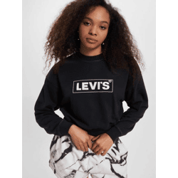 Soft LEVI'S Women's Cotton Sweatshirt, Black