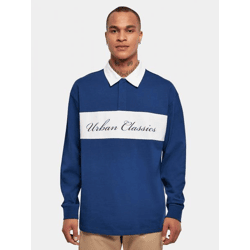 Soft Urban Classics Men's Oversized Sweatshirt, 220 g/m², with Cotton, Blue