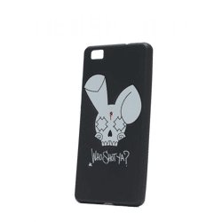 WHO SHOT YA? Bunny Logo Huawei Handyhülle schwarz P10