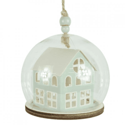 Wilko Weihnachtskugel Haus 8 cm