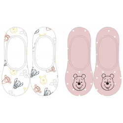 Winnie the Pooh - Women's Socks - 2-Pack Assorted - 35-42 cm